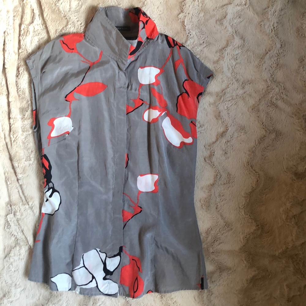 silk blend top